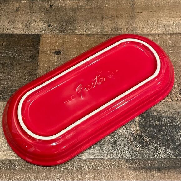 Fiesta Scarlet Bread Tray - Picture 2 of 4